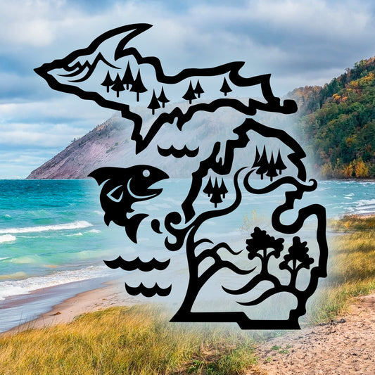 Michigan Backcountry Vinyl Decal for 4x4 Vehicle Windows, Laptops, Yetis, Hydroflasks