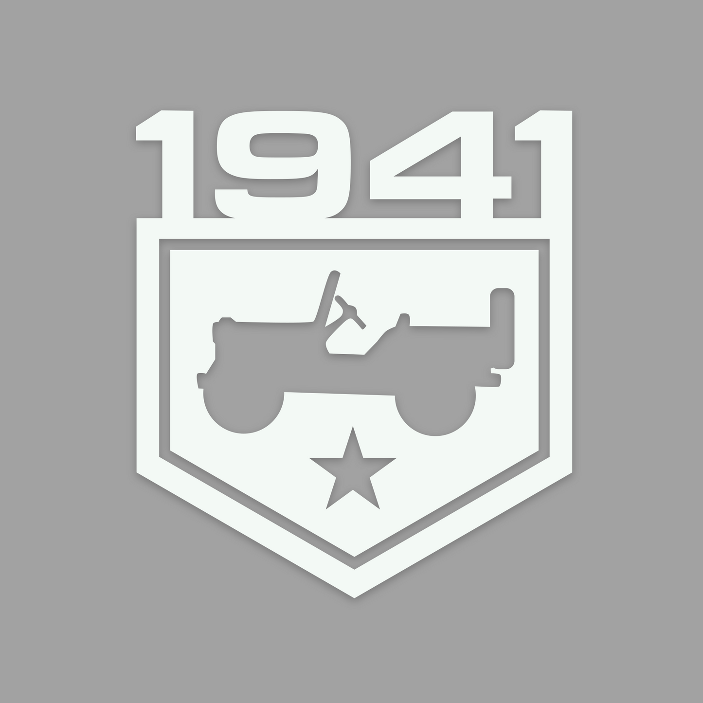Jeep 1941 Star Badge of Adventure Vinyl Decal Sticker