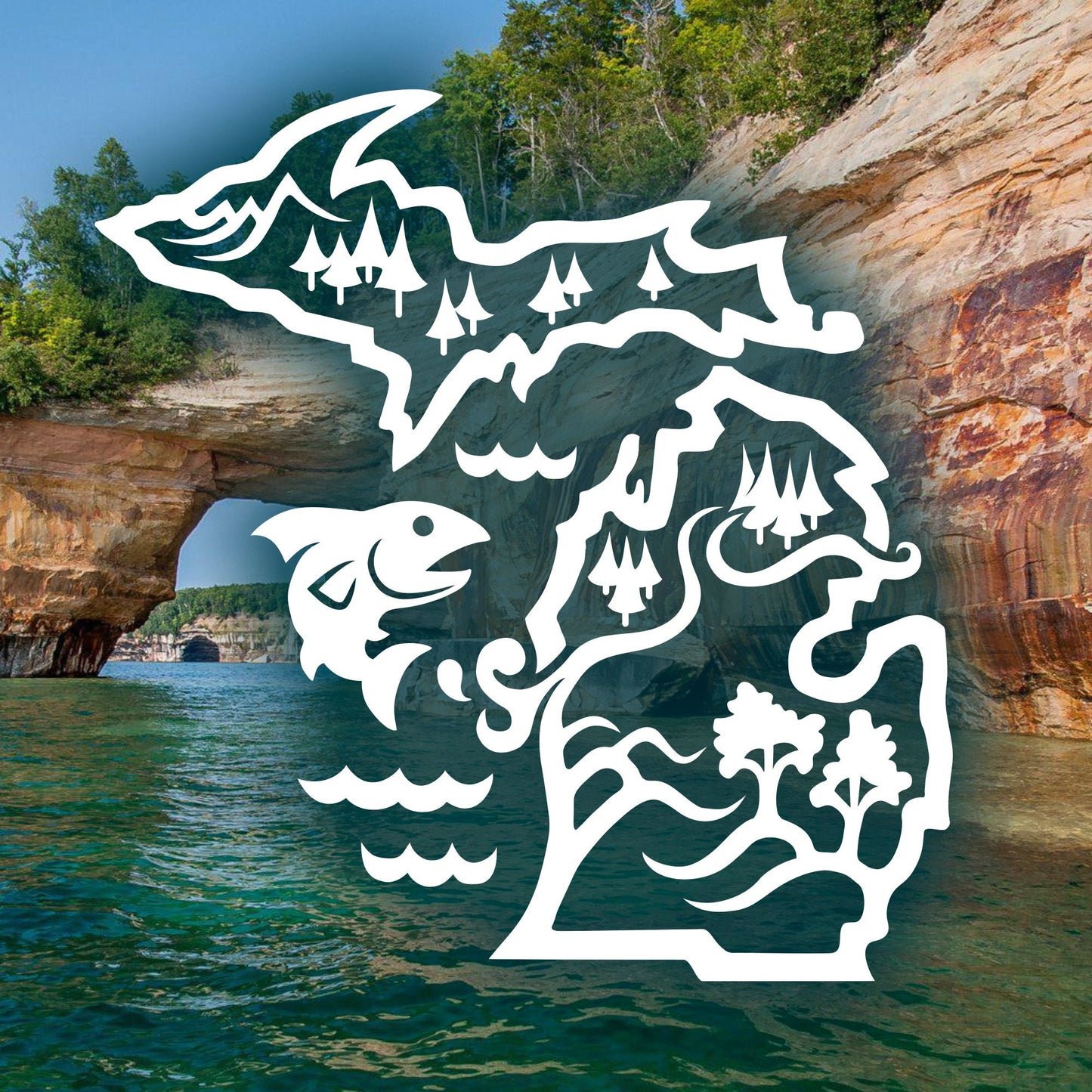Michigan Backcountry Vinyl Decal for 4x4 Vehicle Windows, Laptops, Yetis, Hydroflasks