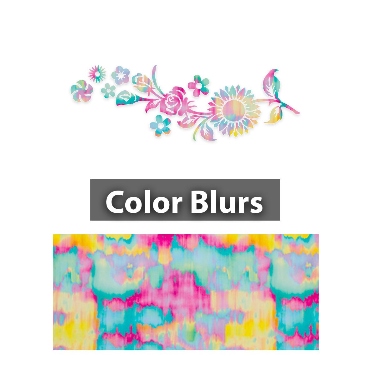 Flower Power Vinyl Decal for 4x4 Windshields.
