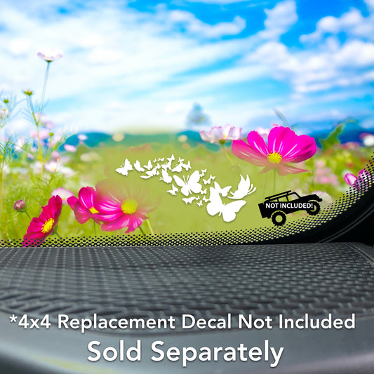 Swarm of Butterflies Vinyl Decal for 4x4 Off-road & Car Windshields