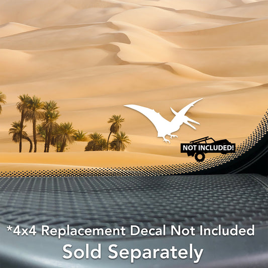 Pterodactyl Dinosaur Vinyl Decal for Off-road Vehicles and 4x4 Windshields