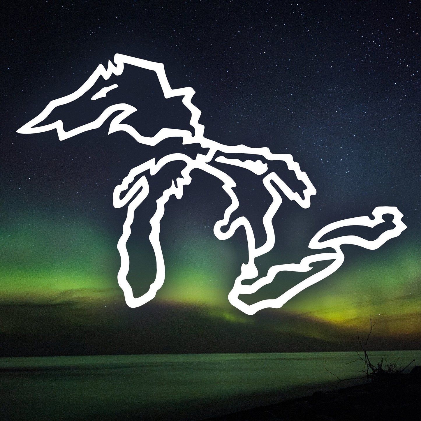 Great Lakes Backcountry Vinyl Decal for 4x4 Vehicle Windows, Laptops, Yetis, Hydroflasks