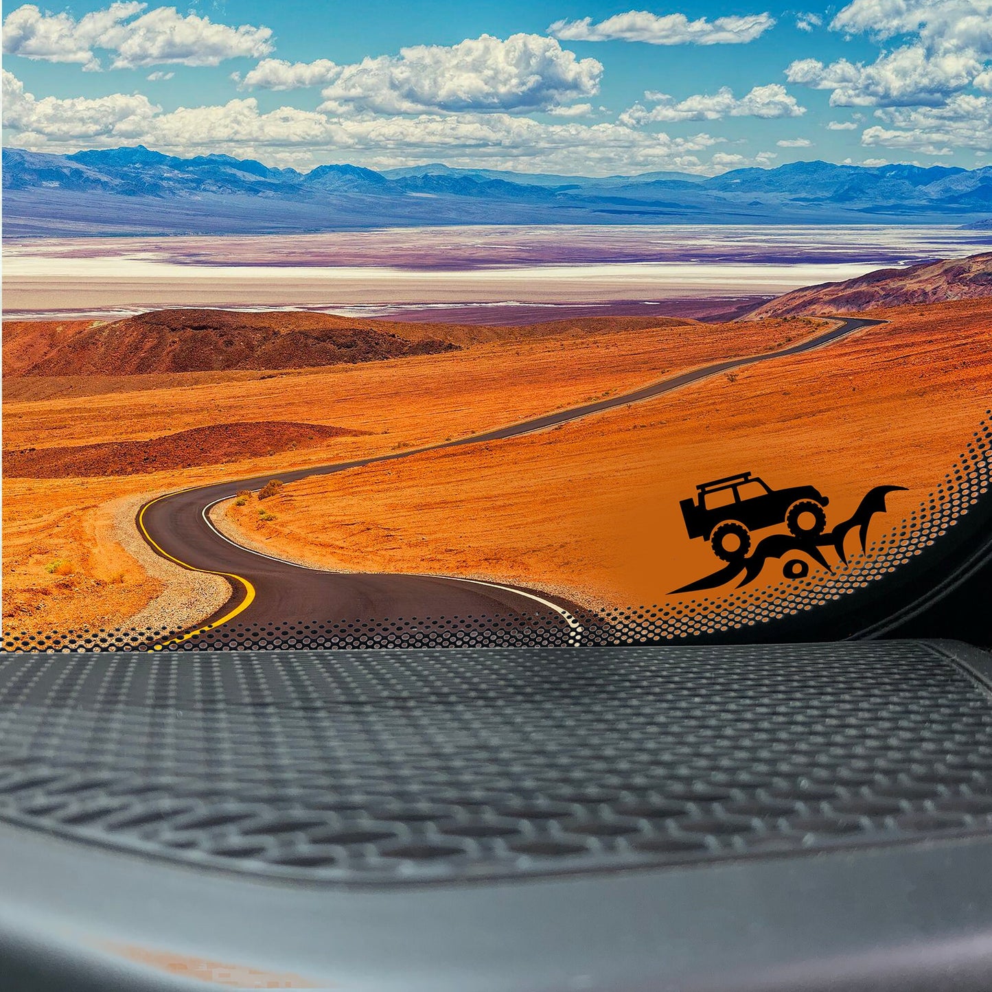 Lifted Jeep 4x4 Off-road Vehicle Replacement Vinyl Decal for 4x4 and Car Windshields.