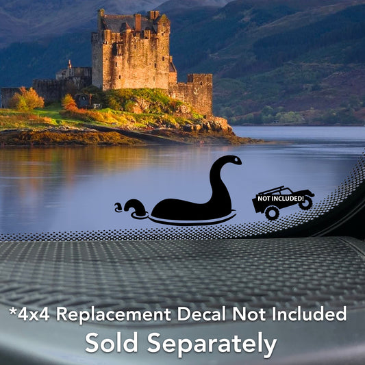 Loch Ness Monster - Nessie Vinyl Decal for Off-road Vehicle and 4x4 Windshields.