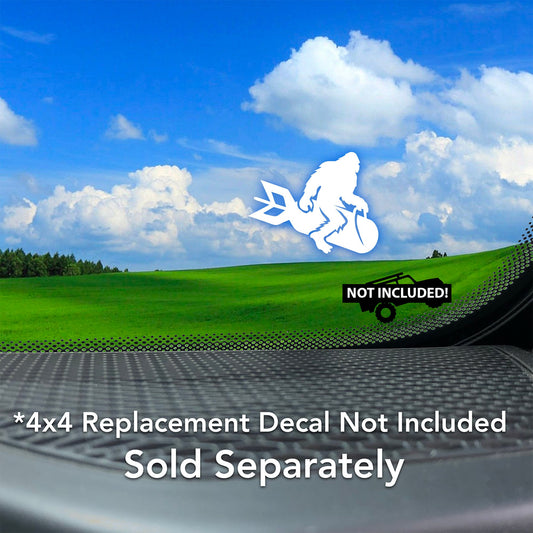 Bigfoot Bomb Vinyl Decal for 4x4 & Car Windshields