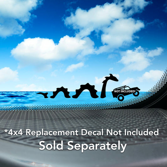 Sea Serpent Attack - Ogopogo Mythical Monster of the Deep Vinyl Sticker