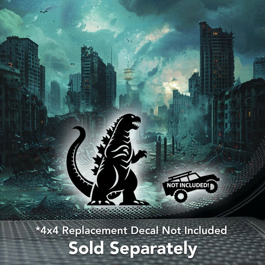 Godzilla the Destroyer Decal for 4 x 4 Off Road Vehicles
