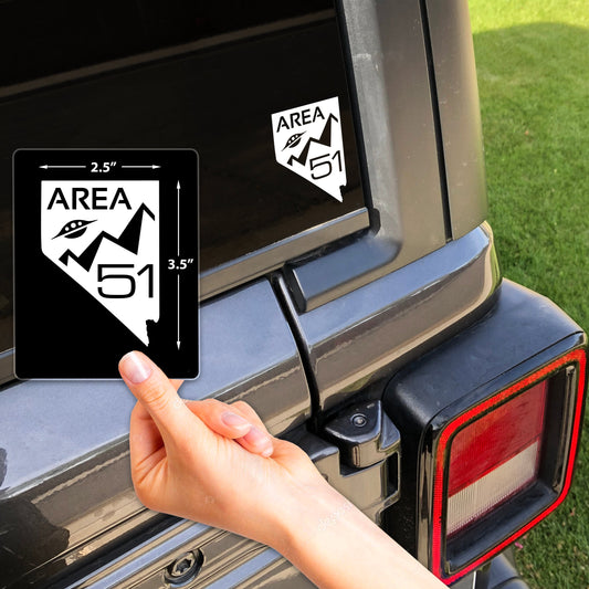 Area 51 UFO Vinyl Decal Sticker for 4x4 and Adventure Vehicles