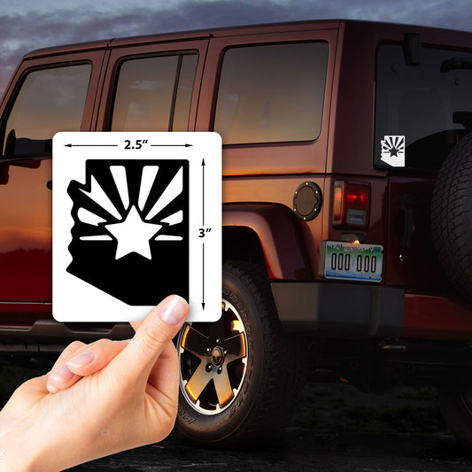 Arizona State Flag Vinyl Decal Window Sticker