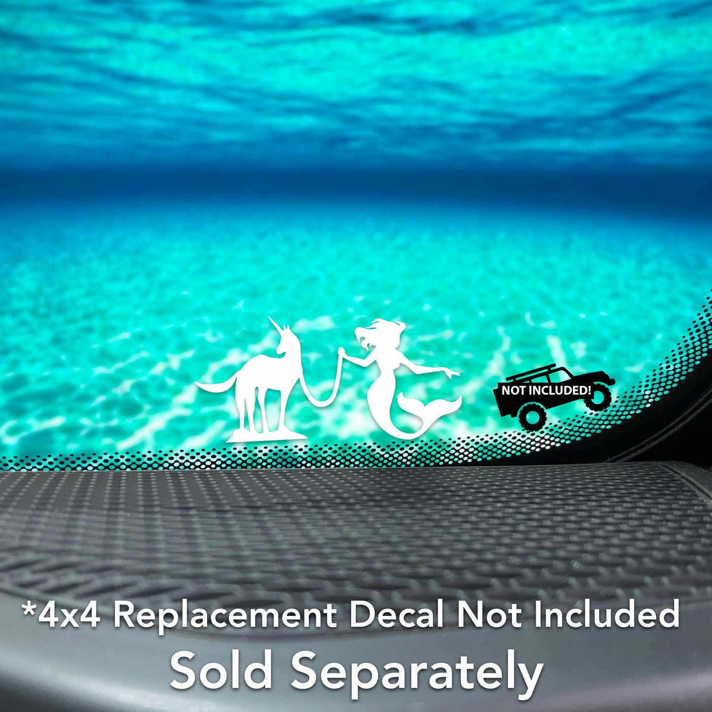 Mermaid's Pet 4x4 Off-road and Car Windshield Vinyl Decal