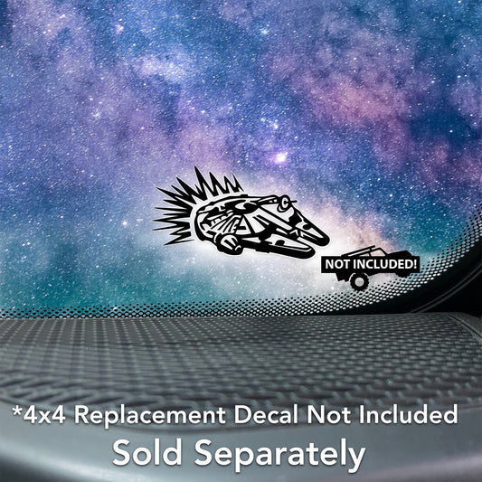 Jump to Hyperspace in the Millennium Falcon for Off-road Vehicle and 4x4 Windshields.