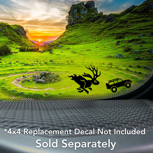 Jackalope Rampage for 4x4 Offroad & Car Windshield Vinyl Decal Sticker