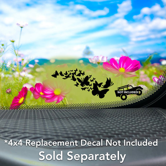 Swarm of Butterflies Vinyl Decal for 4x4 Off-road & Car Windshields