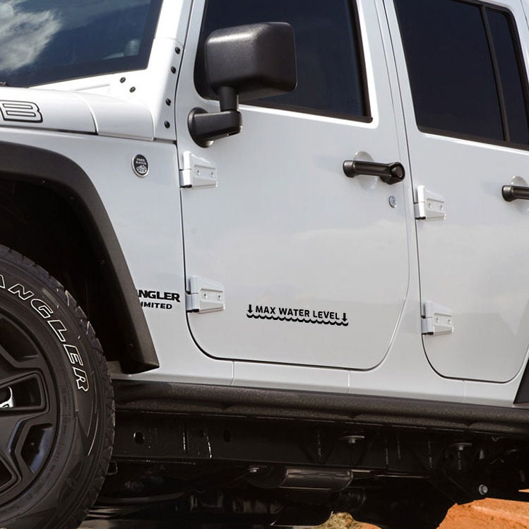 Max Water Level Vinyl Decal