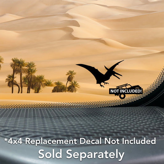 Pterodactyl Dinosaur Vinyl Decal for Off-road Vehicles and 4x4 Windshields