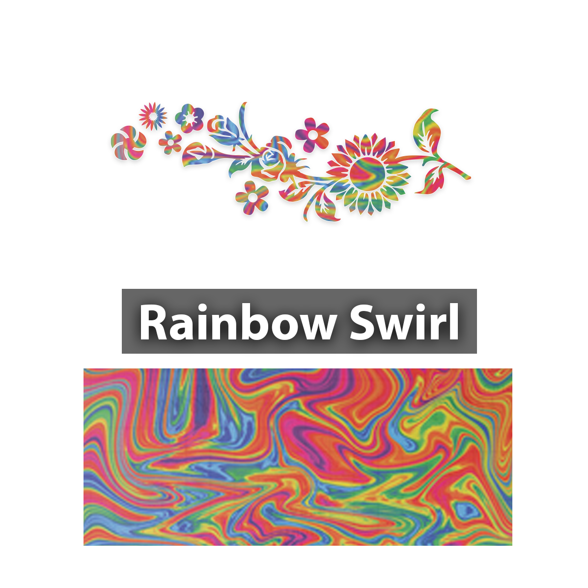 Flower Power Vinyl Decal for 4x4 Windshields.