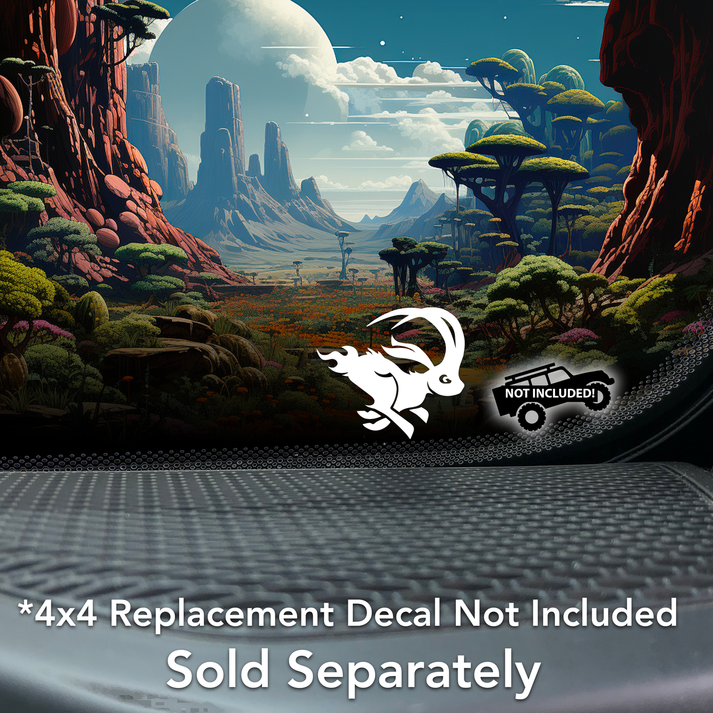 Jackalope Rampage for 4x4 Offroad & Car Windshield Vinyl Decal Sticker