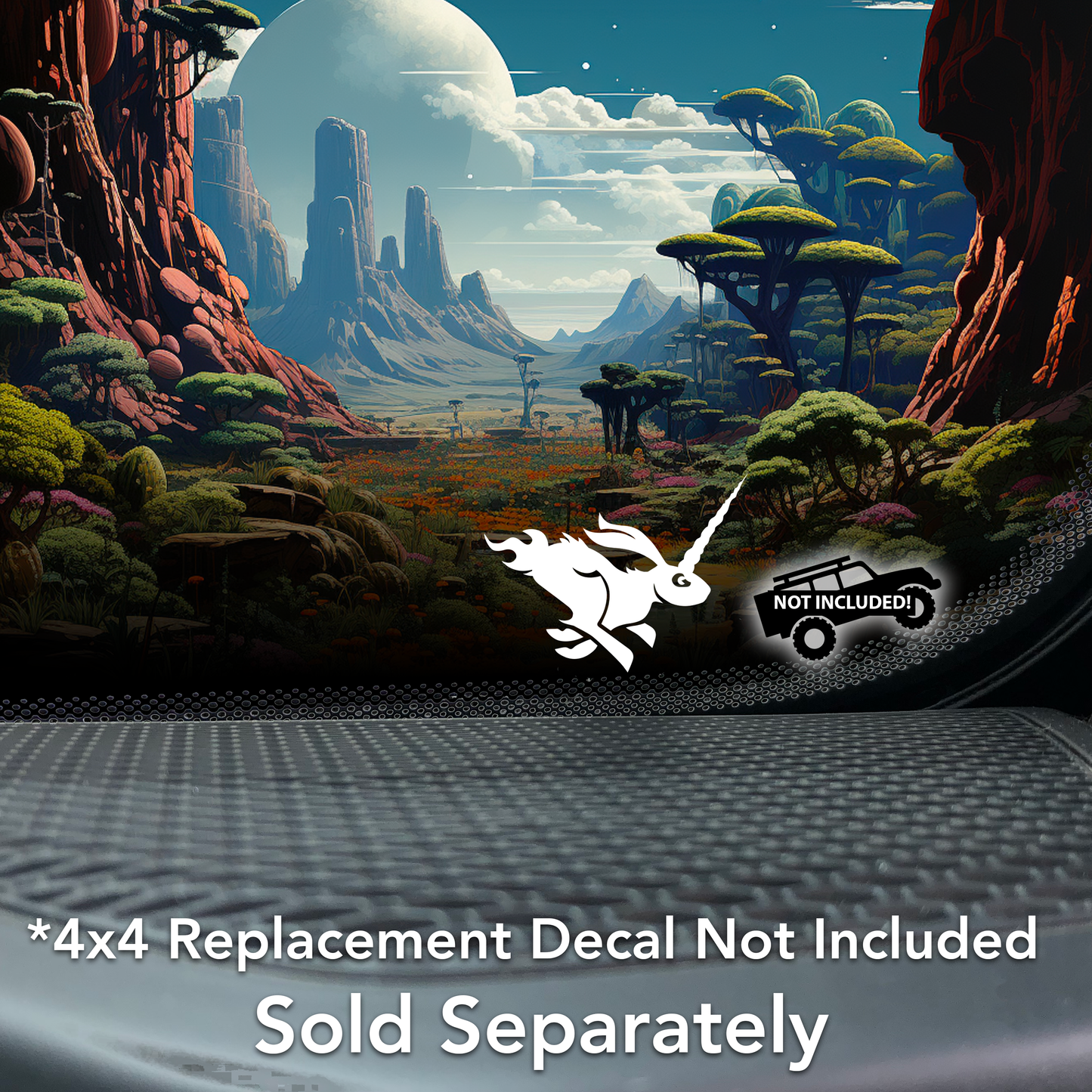 Jackalope Rampage for 4x4 Offroad & Car Windshield Vinyl Decal Sticker