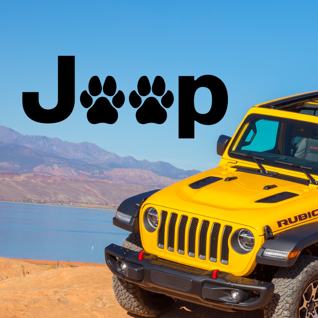 Jeep Paws 4x4’s Best Friend Vinyl Sticker