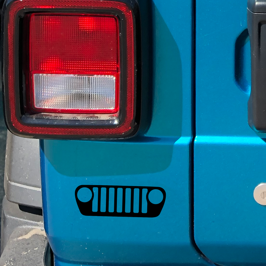 Jeep Grills - Jeep Wrangler Accessory vinyl Decal Sticker