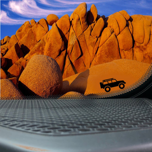 Lifted Jeep 4x4 Off-road Vehicle Replacement Vinyl Decal for 4x4 and Car Windshields.