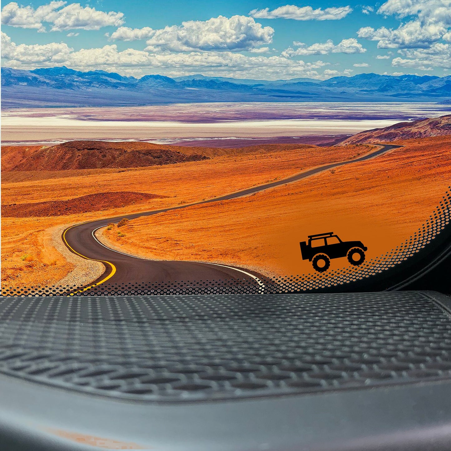 Lifted Jeep 4x4 Off-road Vehicle Replacement Vinyl Decal for 4x4 and Car Windshields.