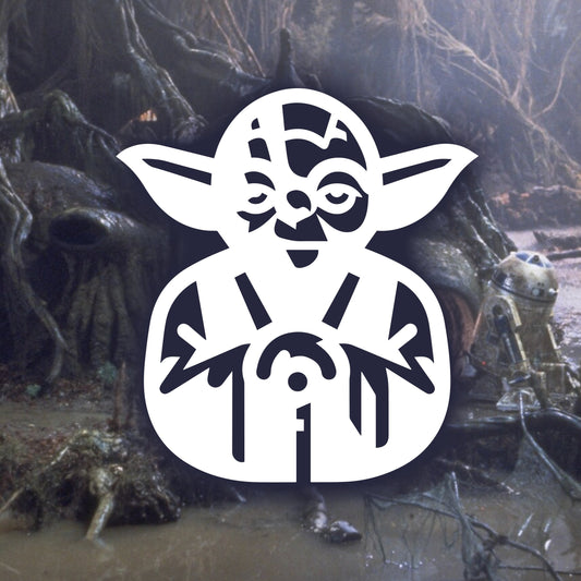 Yoda Jedi Master Vinyl Decal