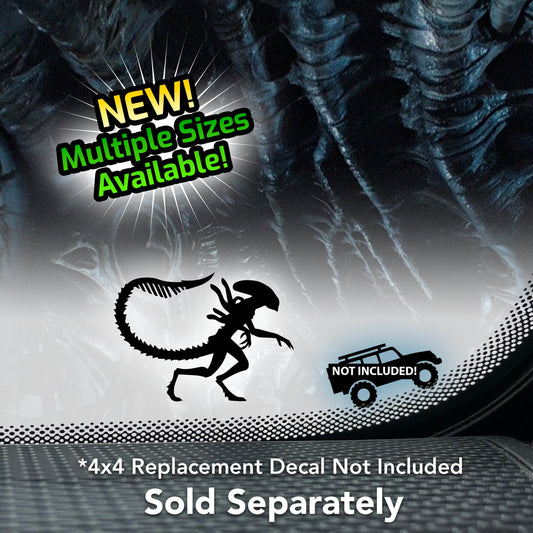 NEW - Walking Alien Xenomorph 4x4 Offroad & Car Windshield Vinyl Sticker Decal