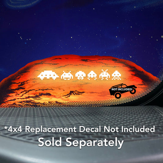 Space Invaders Vinyl Decal for Off-road Vehicle and 4x4 Windshields.