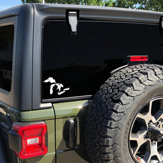 Great Lakes Sticker, Great Lakes Decal, Great Lakes Car Decal, Great Lakes Car Sticker, Michigan Great Lakes, Michigan Vinyl Decal