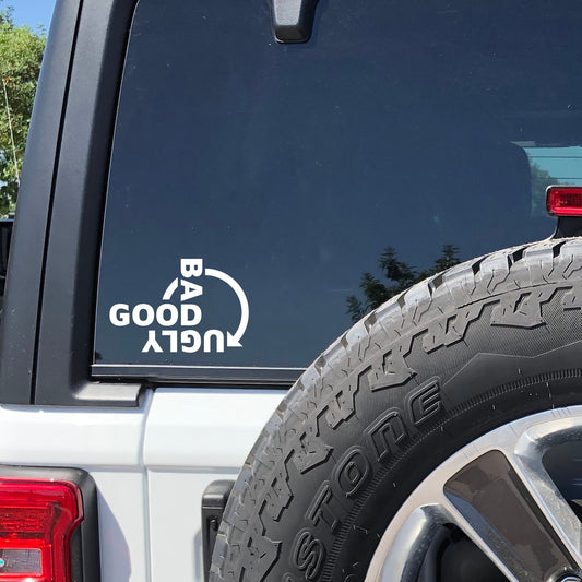 Good Bad and Ugly Off-road Vehicle and 4x4 Accessory Vinyl Decal