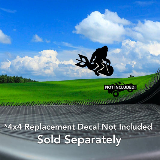 Bigfoot Bomb Vinyl Decal for 4x4 & Car Windshields