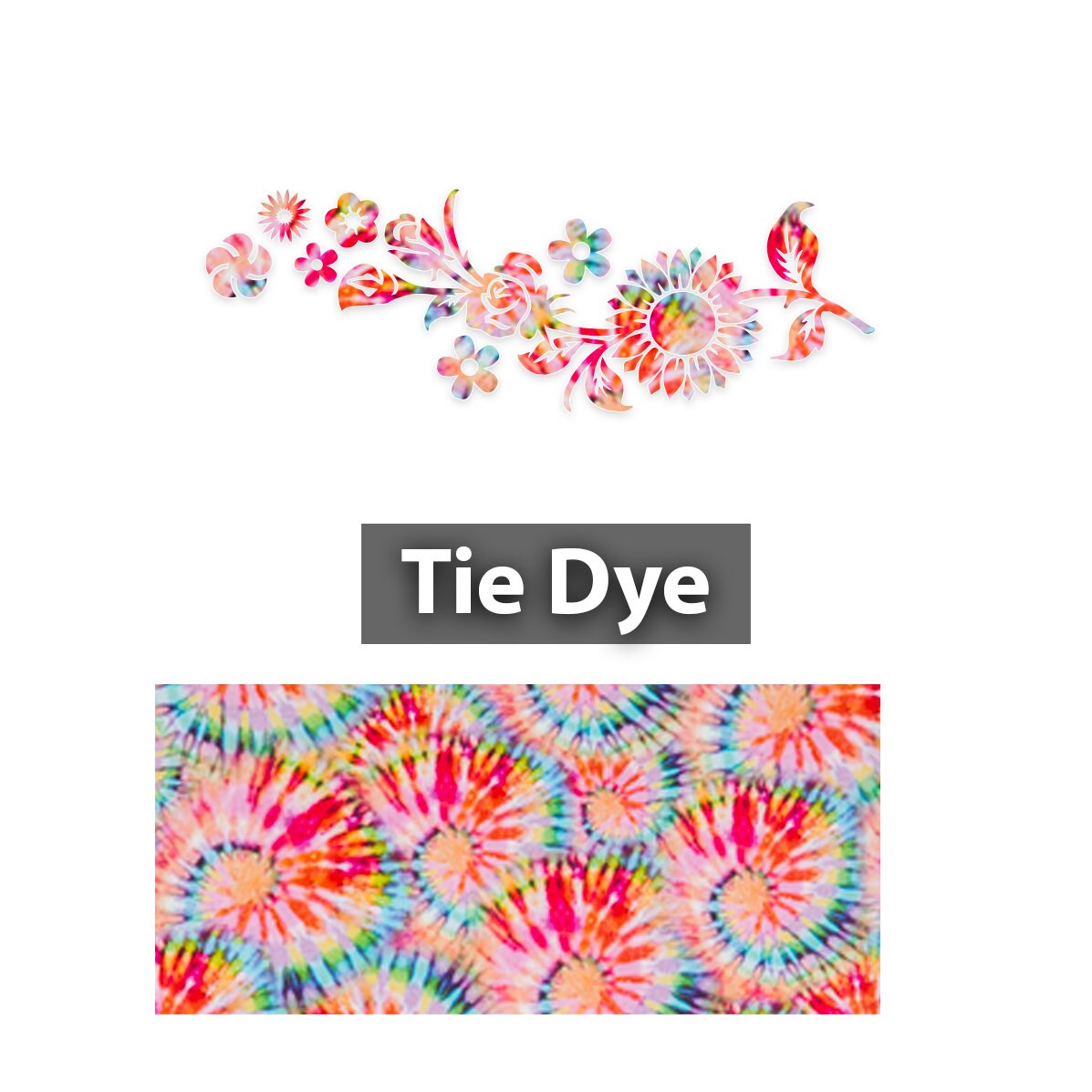 Flower Power Vinyl Decal for 4x4 Windshields.