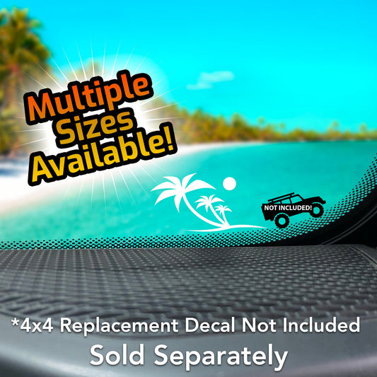 Palm Tree Paradise 🌴☀️ 4x4 Off-road Decal