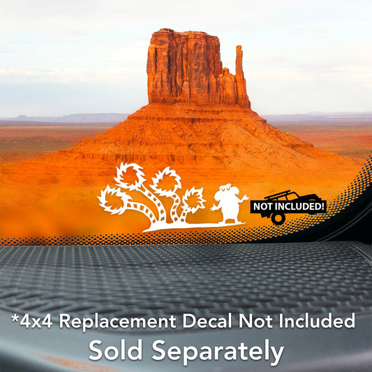 Truffula Trees for 4x4 & Car Accessory Windshield Vinyl Decal Sticker