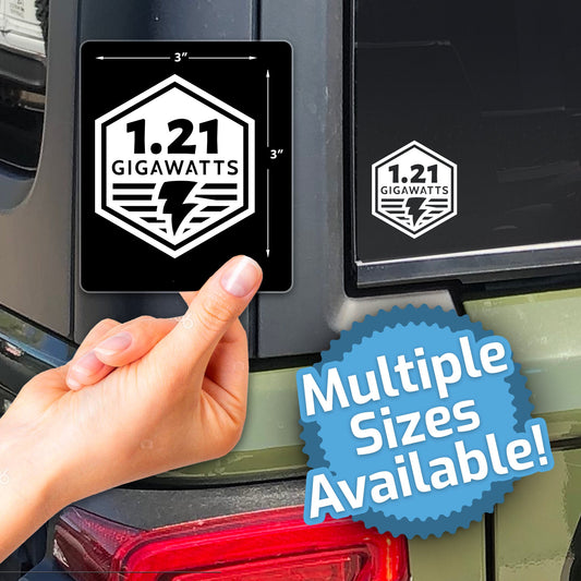 1.21 Gigawatts - Back to the Future 4x4 Off-road & Car Accessory Vinyl Decal