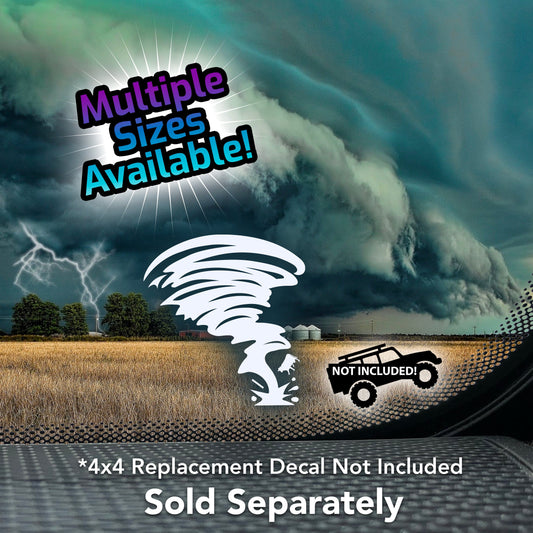 Tornado Storm Chaser Vinyl Decal for 4x4 Off-road and Other Vehicles
