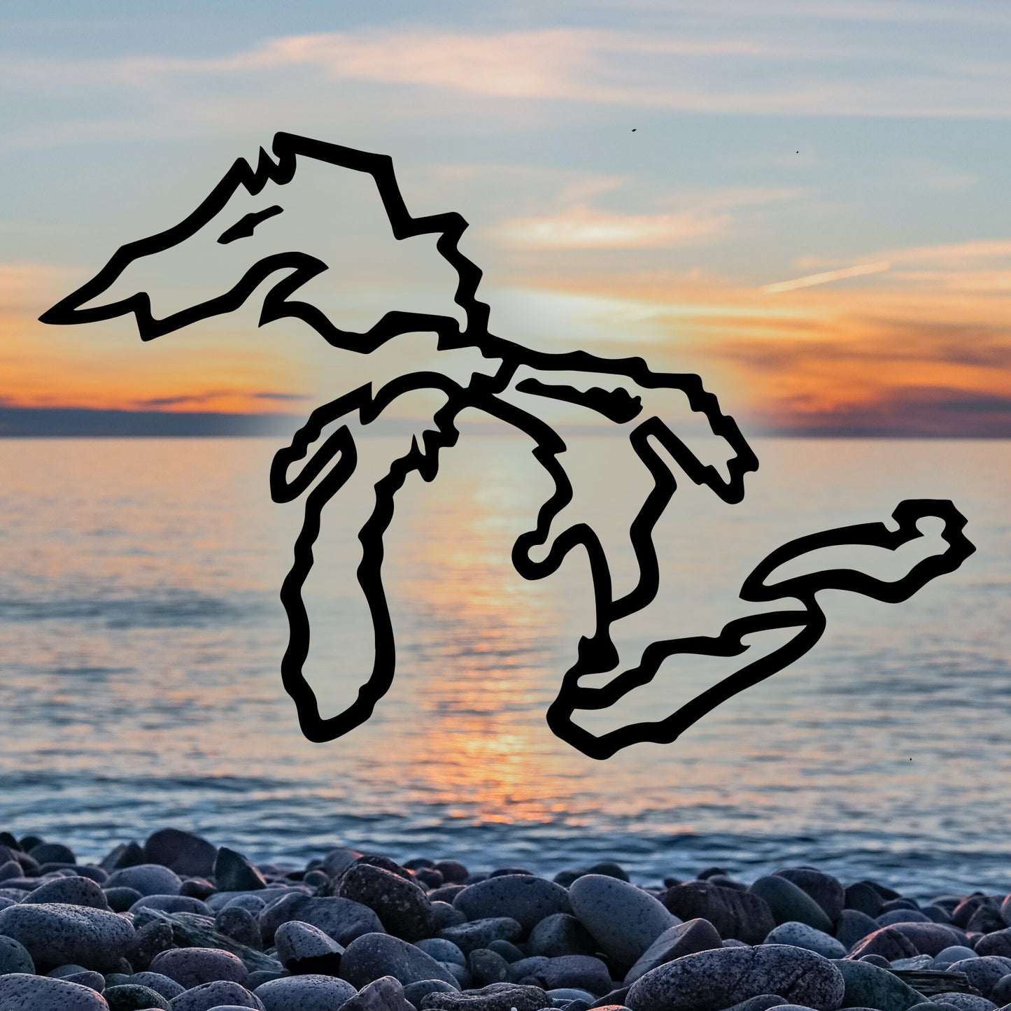 Great Lakes Backcountry Vinyl Decal for 4x4 Vehicle Windows, Laptops, Yetis, Hydroflasks