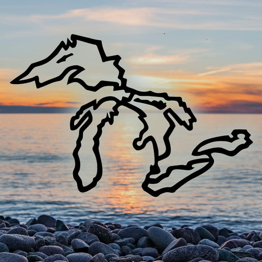 Great Lakes Backcountry Vinyl Decal for 4x4 Vehicle Windows, Laptops, Yetis, Hydroflasks