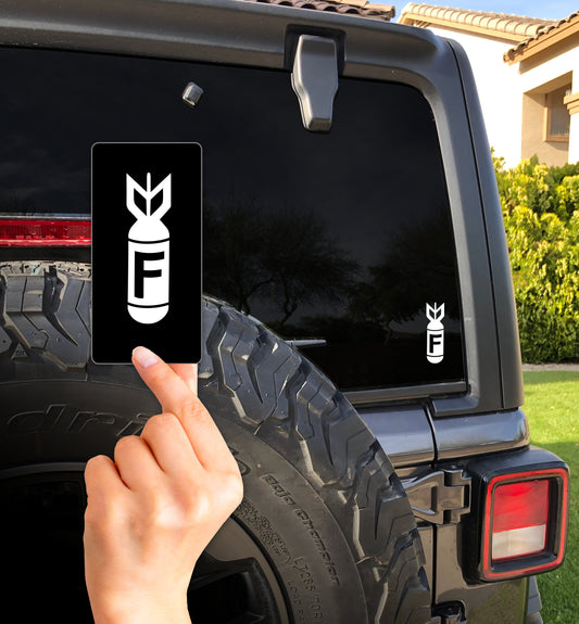 F Bombs Away! Fun Vinyl Decal